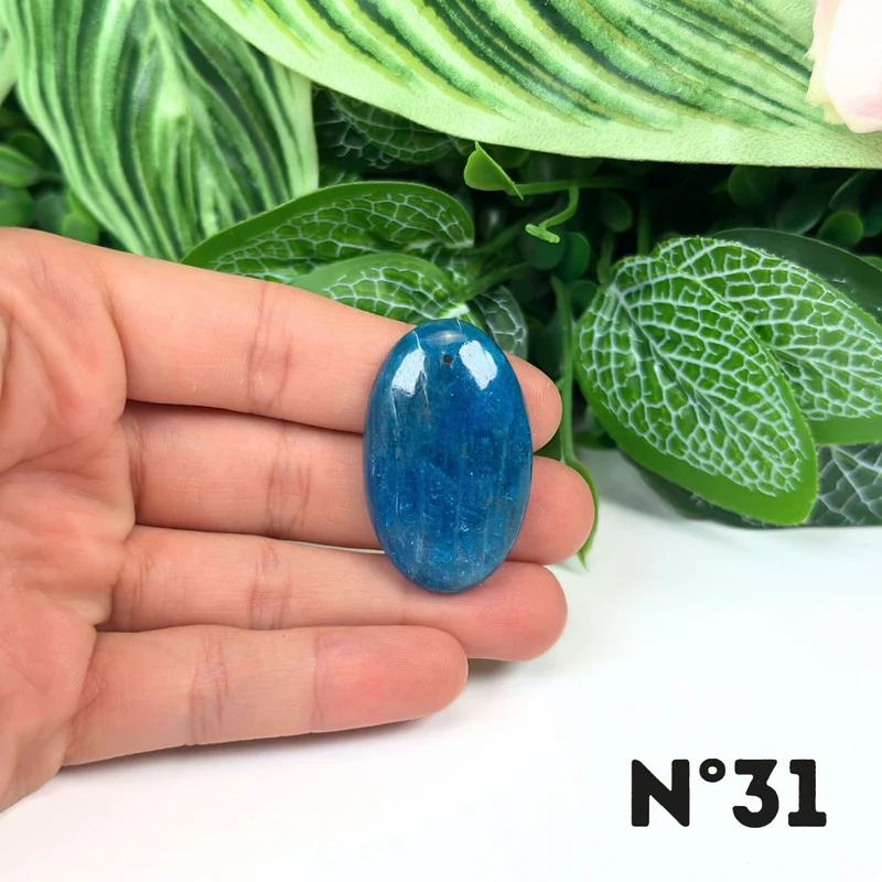 5A Blauer Apatit-Anhänger