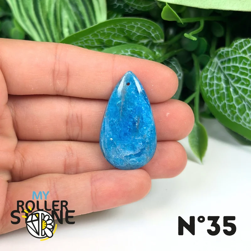 5A Blauer Apatit-Anhänger