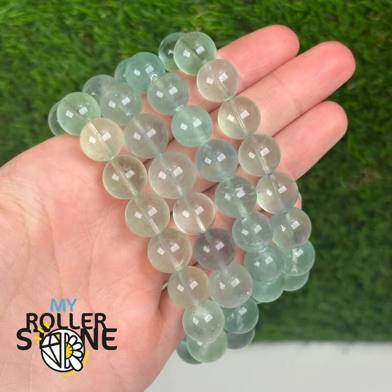 Mintgrünes Fluorit Armband 11 mm