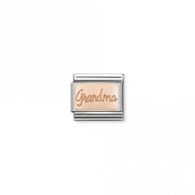 Classic Rose Gold Grandma Friends & Family Charms