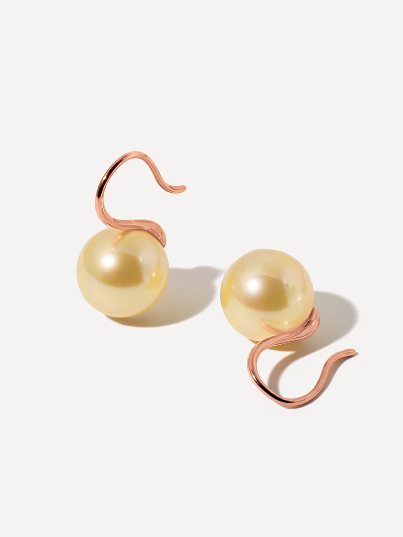 Sway Pearl Champagne Ohrringe