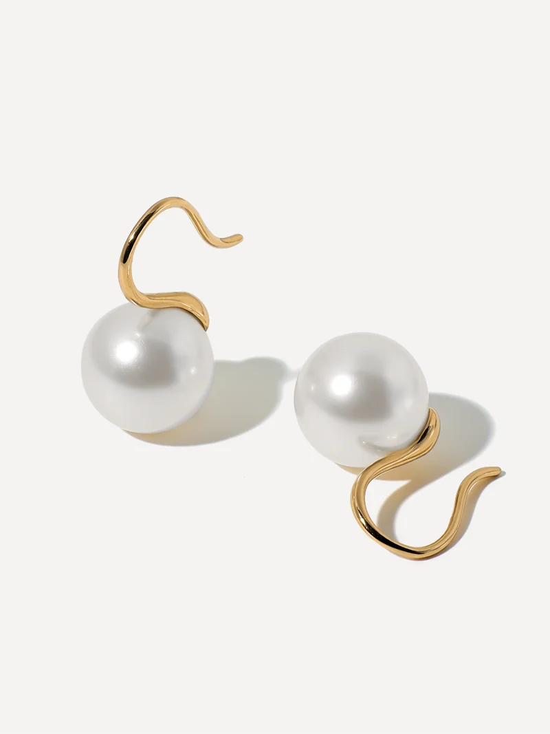 Sway Pearl White Ohrringe