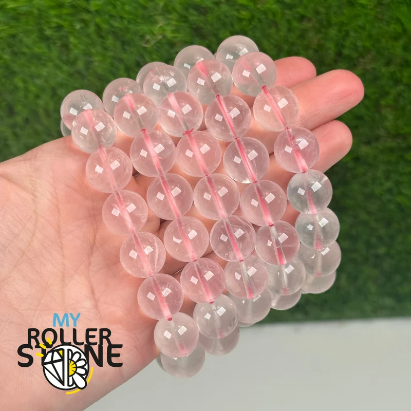 13 mm Rosenquarz-Armband