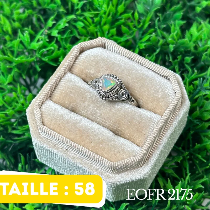Äthiopischer Opal-Silberring #EOFR 2175