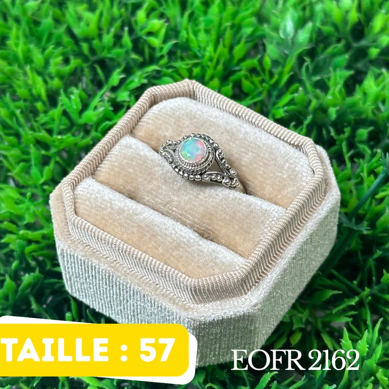 Äthiopischer Opal-Silberring #EOFR 2162