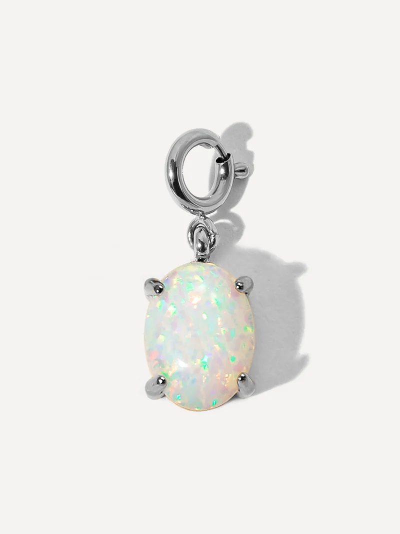 Shining Birth Opal Ketten-Charm