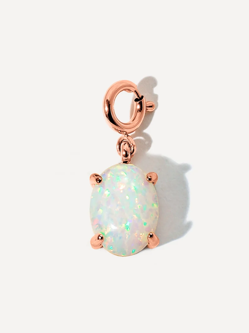 Shining Birth Opal Ketten-Charm