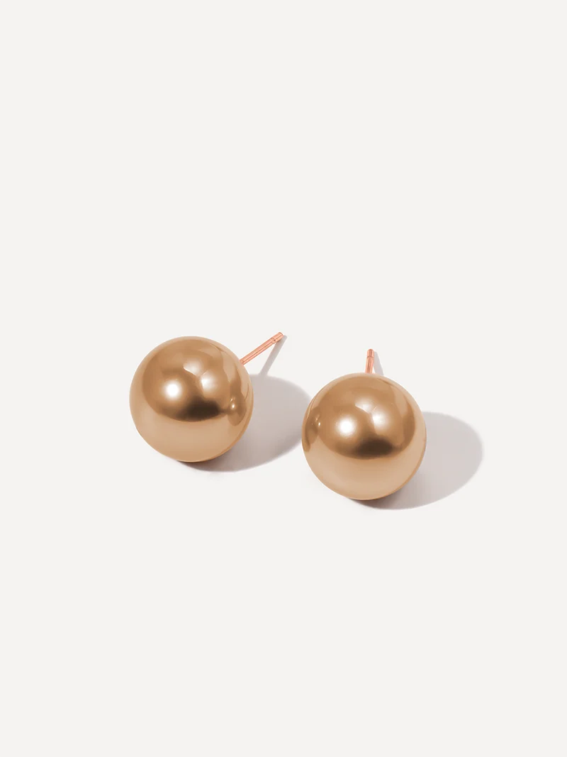 Serene Pearl Coffee Ohrringe