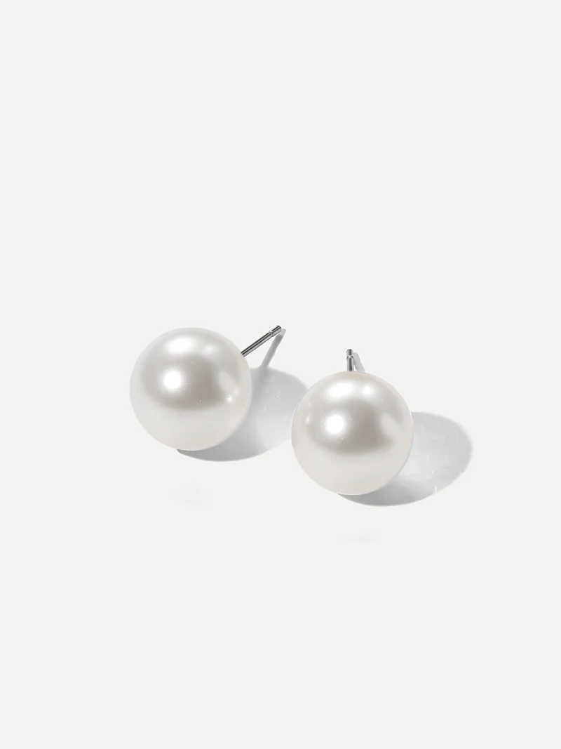 Serene Pearl White Ohrringe
