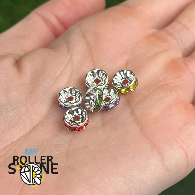 8 mm Strass-Unterlegscheiben-Abstandshalter