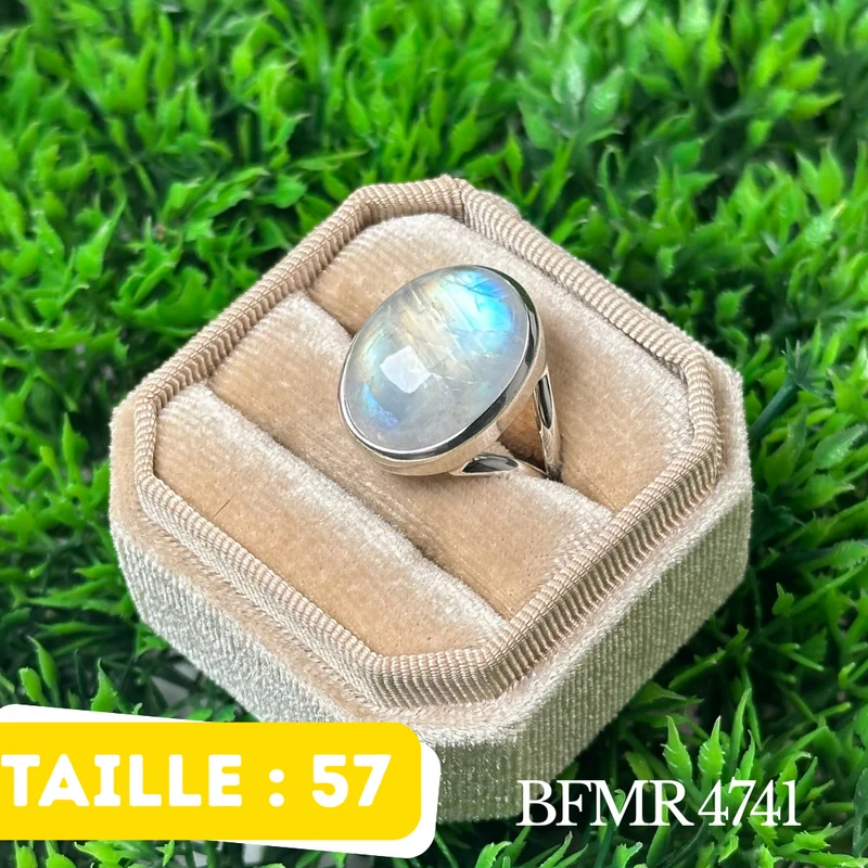 Silberring mit blauem Mondstein #BFMR 4741