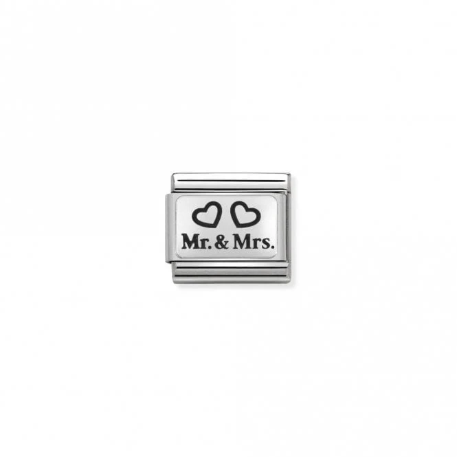 Classic Silver Mr and Mrs Wedding & Anniversary Charms