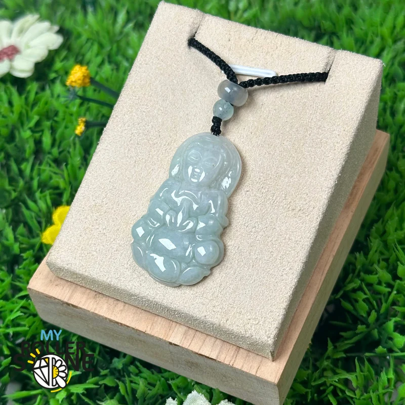 Myanmar Jadeit Buddha Anhänger