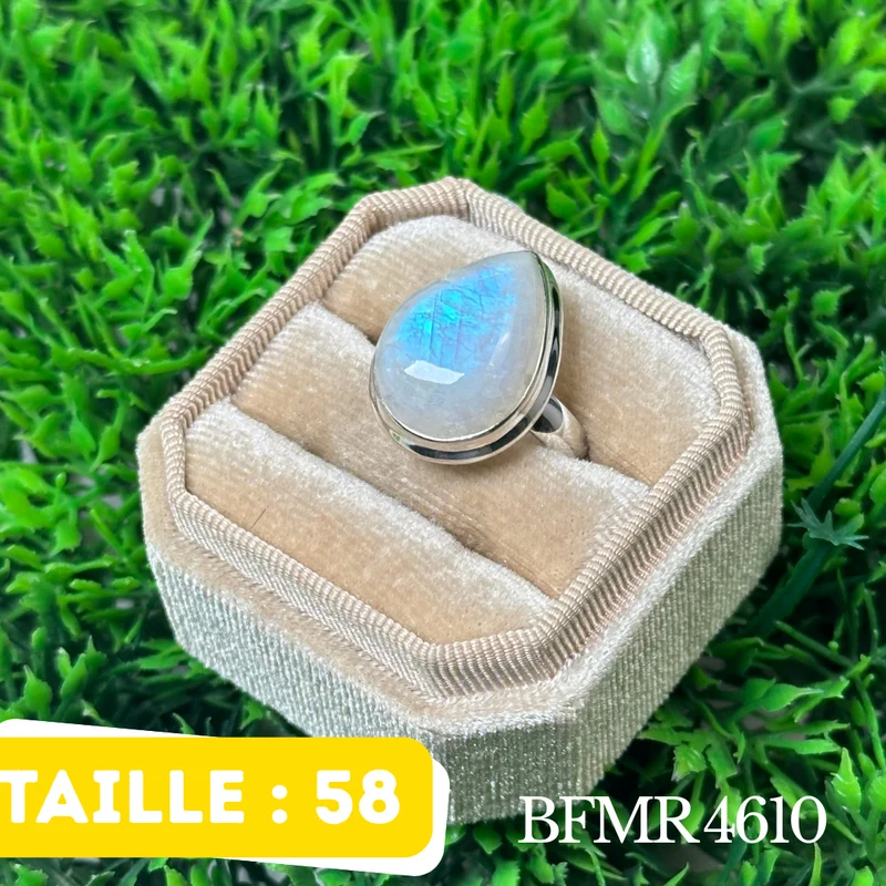 Silberring mit blauem Mondstein #BFMR 4610