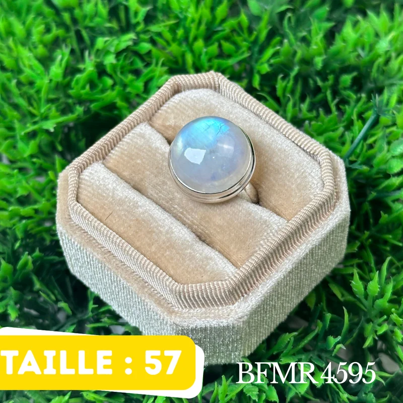 Silberring mit blauem Mondstein #BFMR 4595