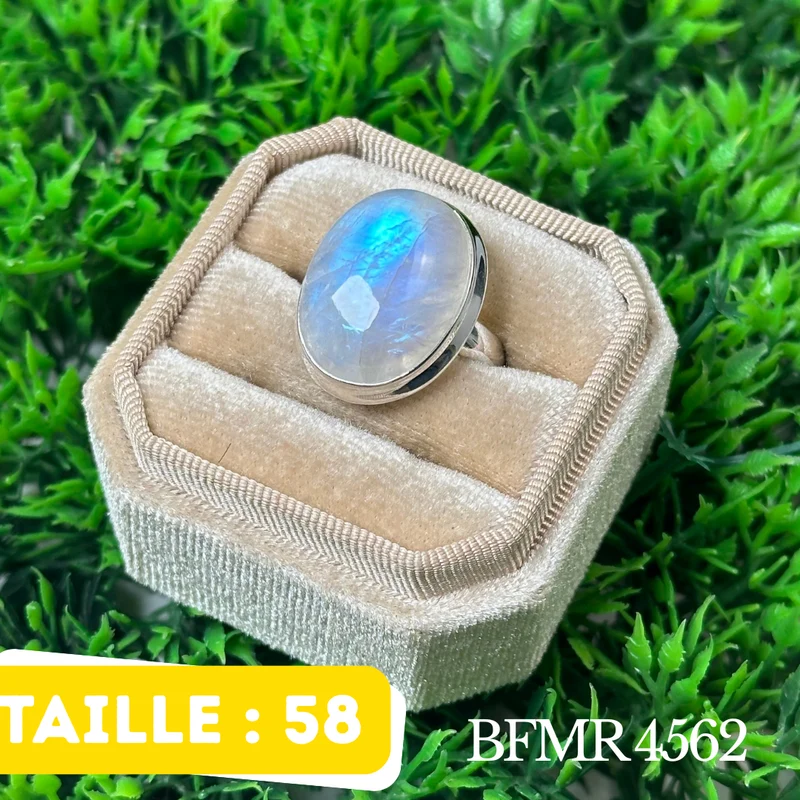 Silberring mit blauem Mondstein #BFMR 4562