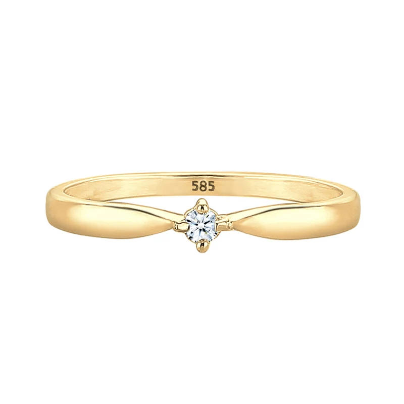 Verlobungsring | Diamant ( Weiß, 0,03 ct )