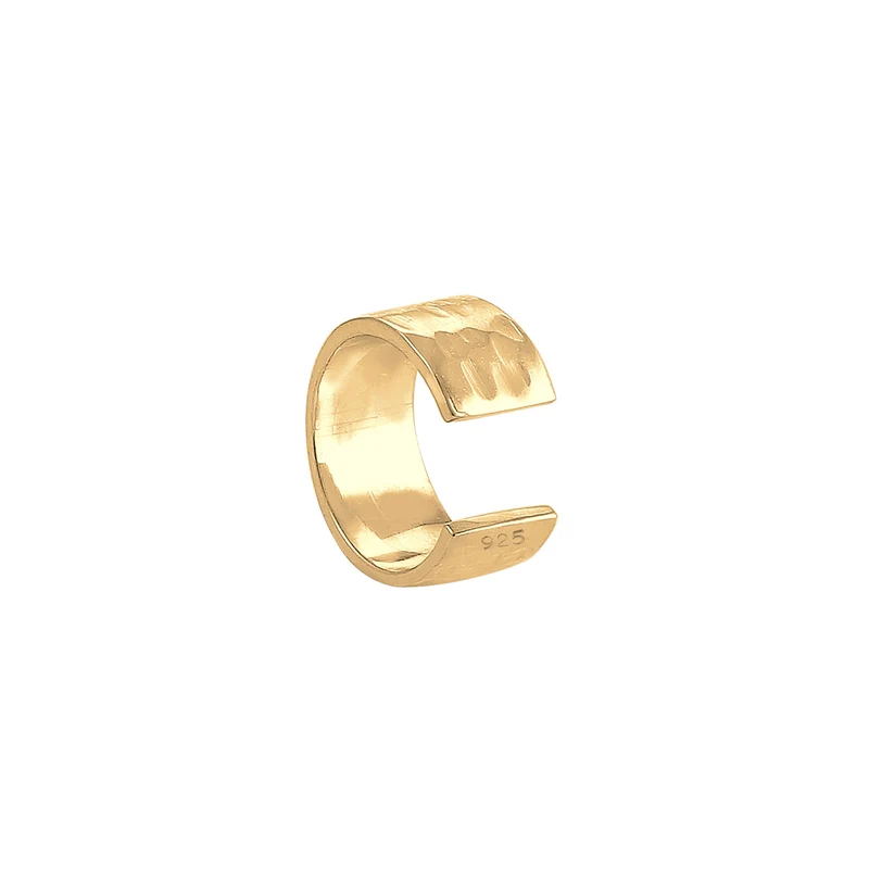 Single Earcuff gehämmerter