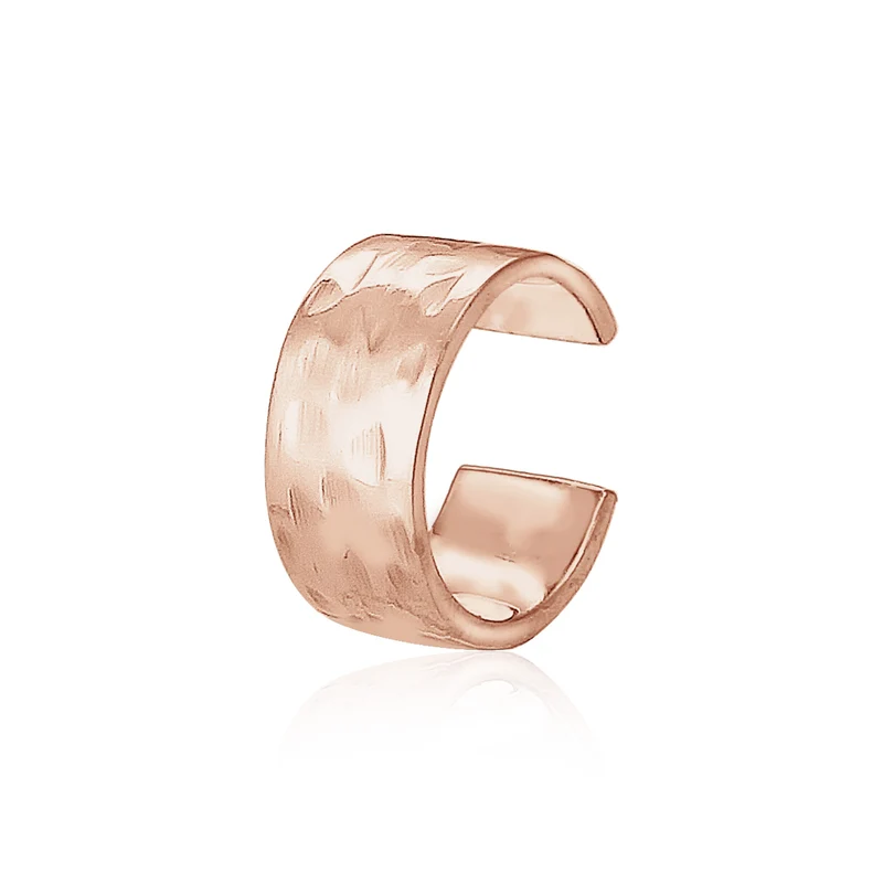 Single Earcuff gehämmerter