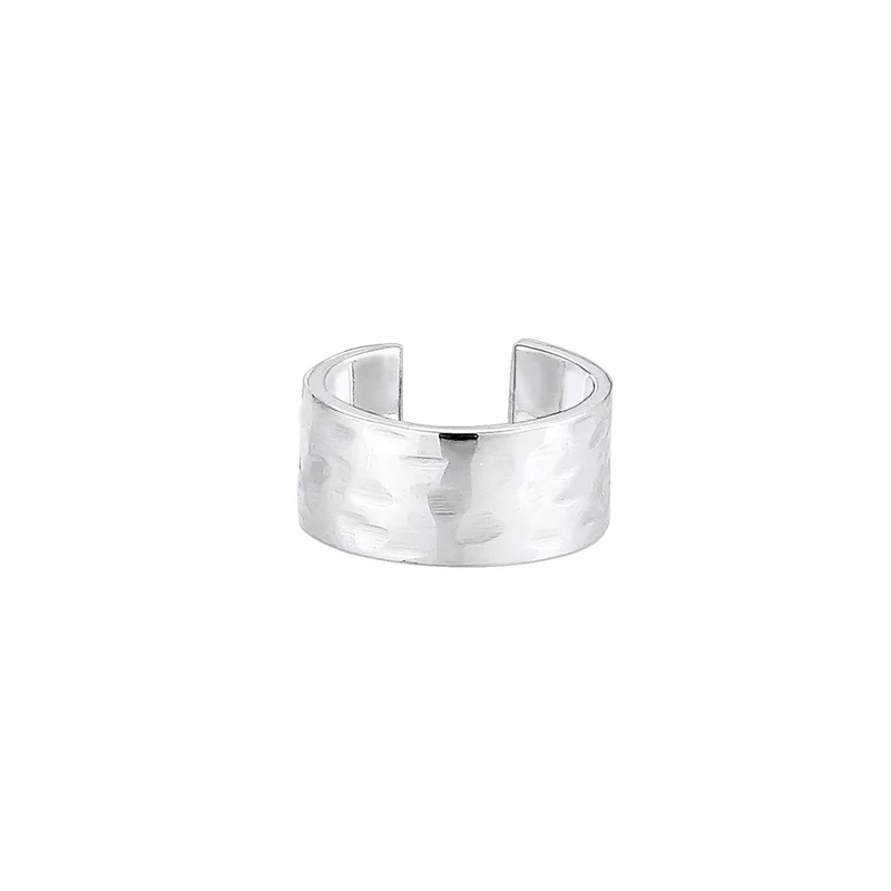 Single Earcuff gehämmerter