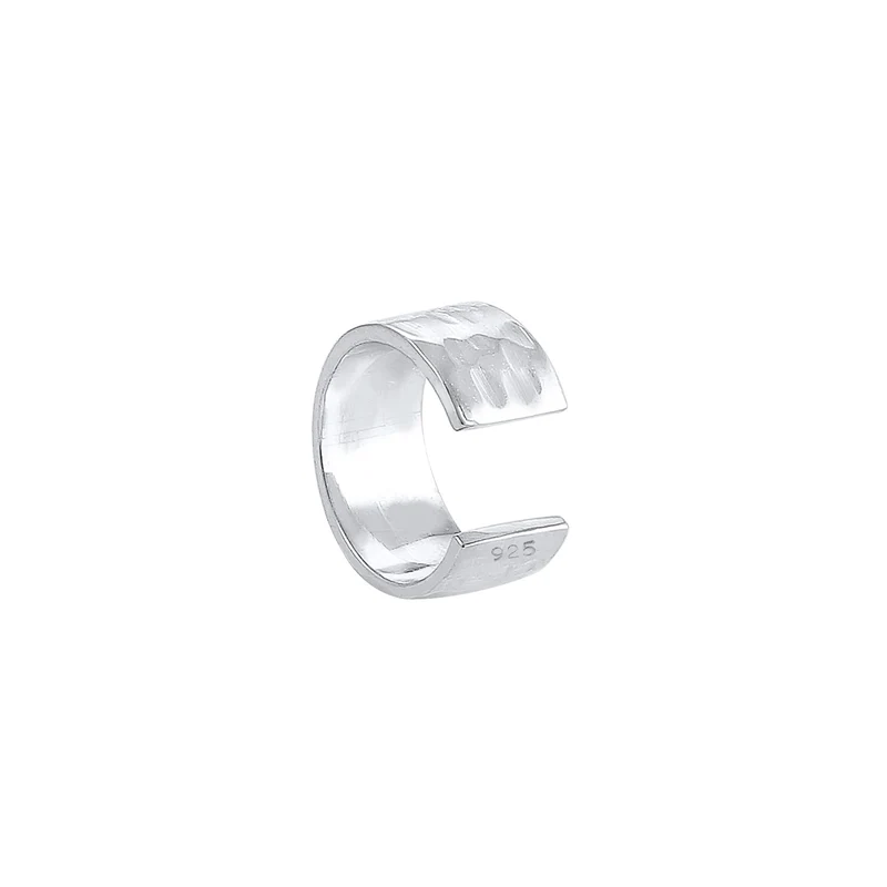 Single Earcuff gehämmerter
