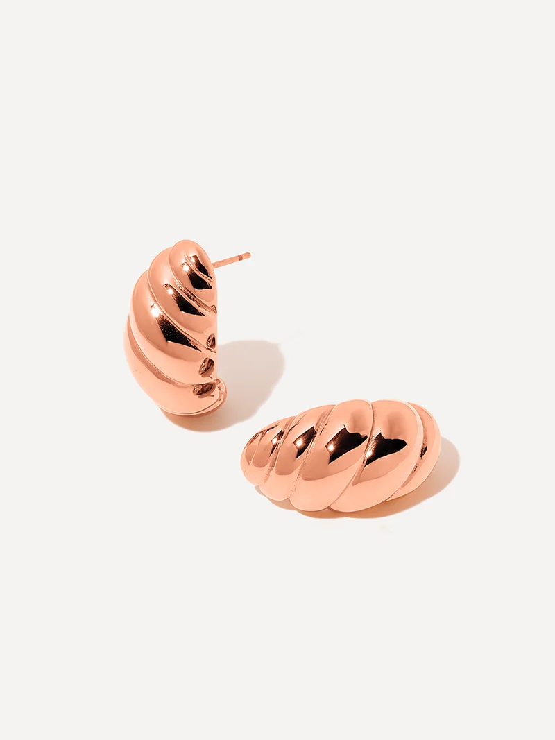 Twisted Croissant Ohrringe