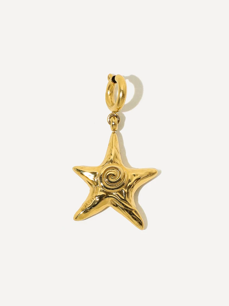 Swirl Star Ketten-Charm