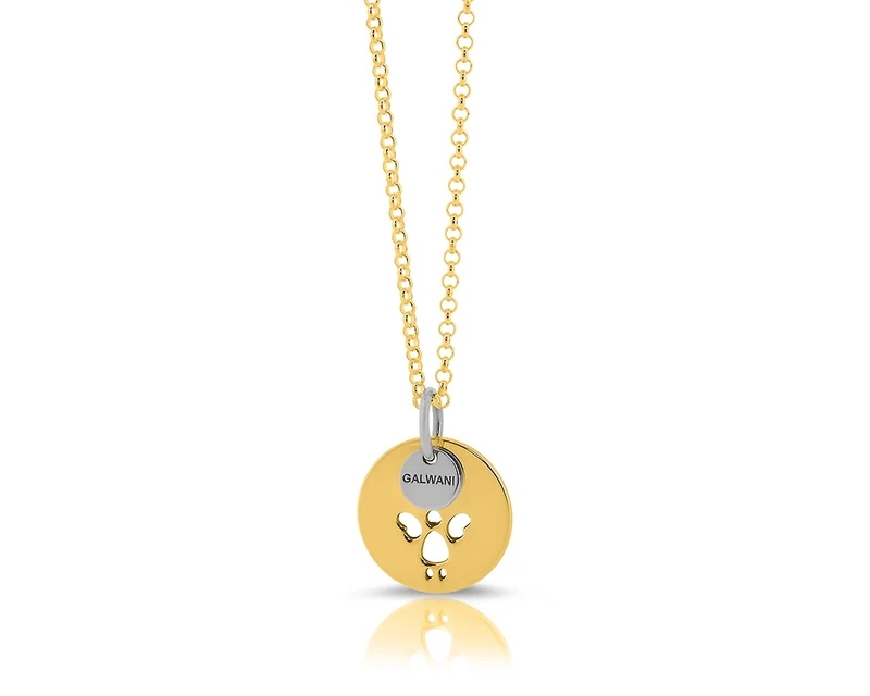 GALWANI LUCKY COIN MIT SCHUTZENGEL, GLÜCKSMÜNZE, TAUFKETTE, DAMENSCHMUCK