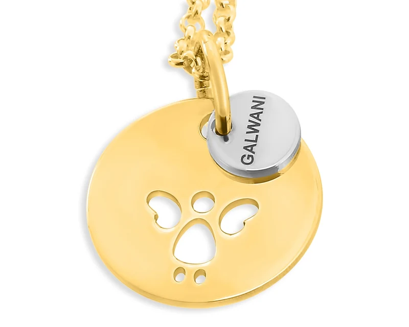 GALWANI LUCKY COIN MIT SCHUTZENGEL, GLÜCKSMÜNZE, TAUFKETTE, DAMENSCHMUCK