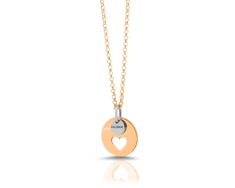 GALWANI LUCKY COIN MIT HERZ, TREND SCHMUCK, GLÜCKSMÜNZE, TAUFGESCHENK