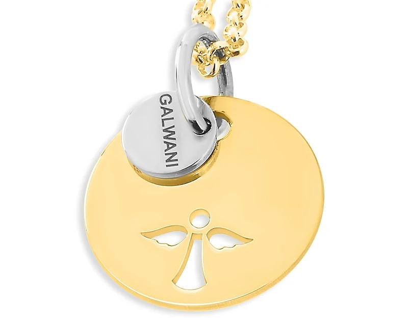 GALWANI LUCKY COIN, GLÜCKSANHÄNGER, DAMEN SCHMUCK, SCHUTZENGEL TAUFE