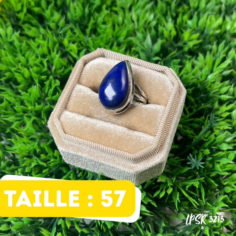 925 Silber Lapislazuli-Ring #LPSR 3213
