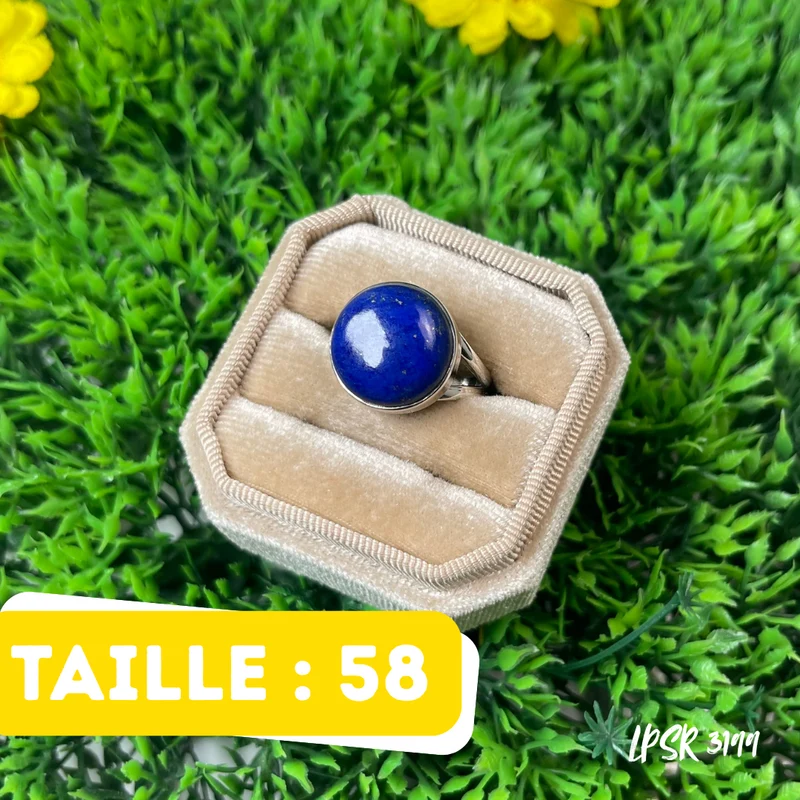 925 Silber Lapislazuli-Ring #LPSR 3199