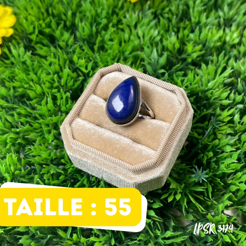 925 Silber Lapislazuli-Ring #LPSR 3174