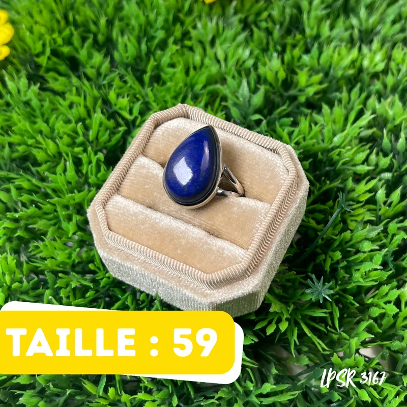 925 Silber Lapislazuli-Ring #LPSR 3167