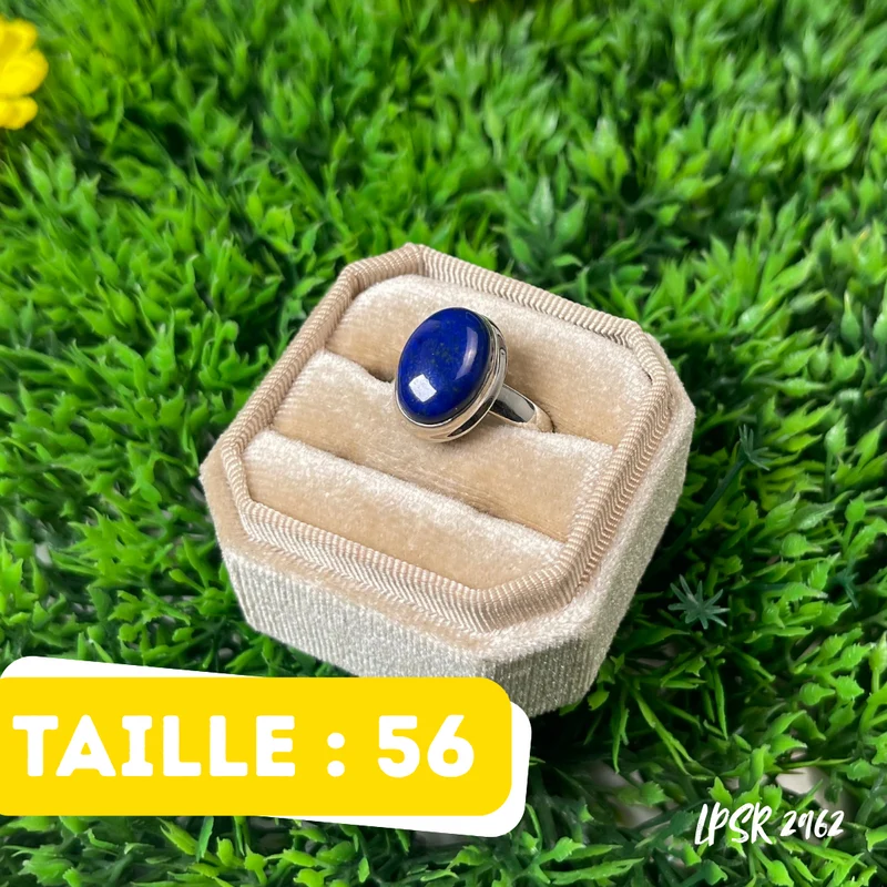 925 Silber Lapislazuli-Ring #LPSR 2962