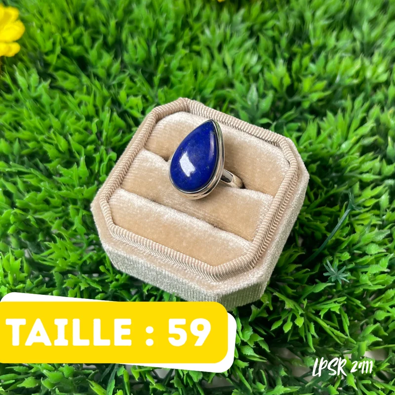925 Silber Lapislazuli-Ring #LPSR 2911