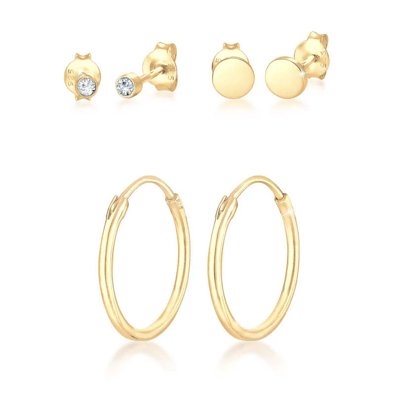 Ohrringset | Mit Kristallen von Swarovski® (Weiß)