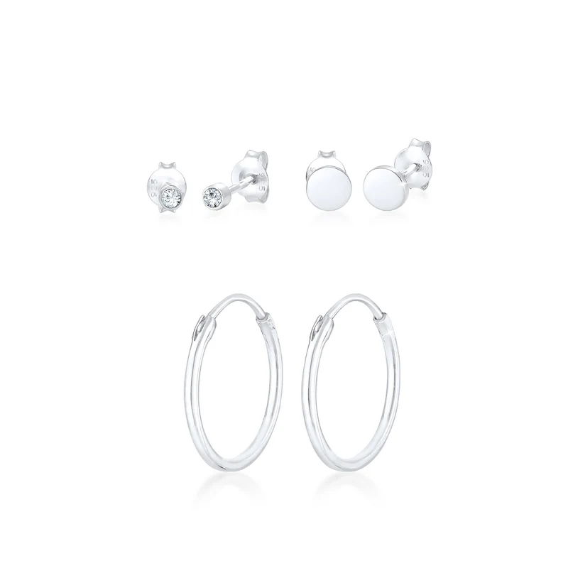 Ohrringset | Mit Kristallen von Swarovski® (Weiß)