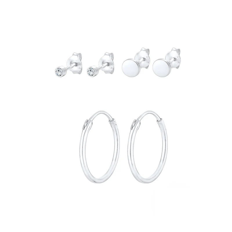 Ohrringset | Mit Kristallen von Swarovski® (Weiß)