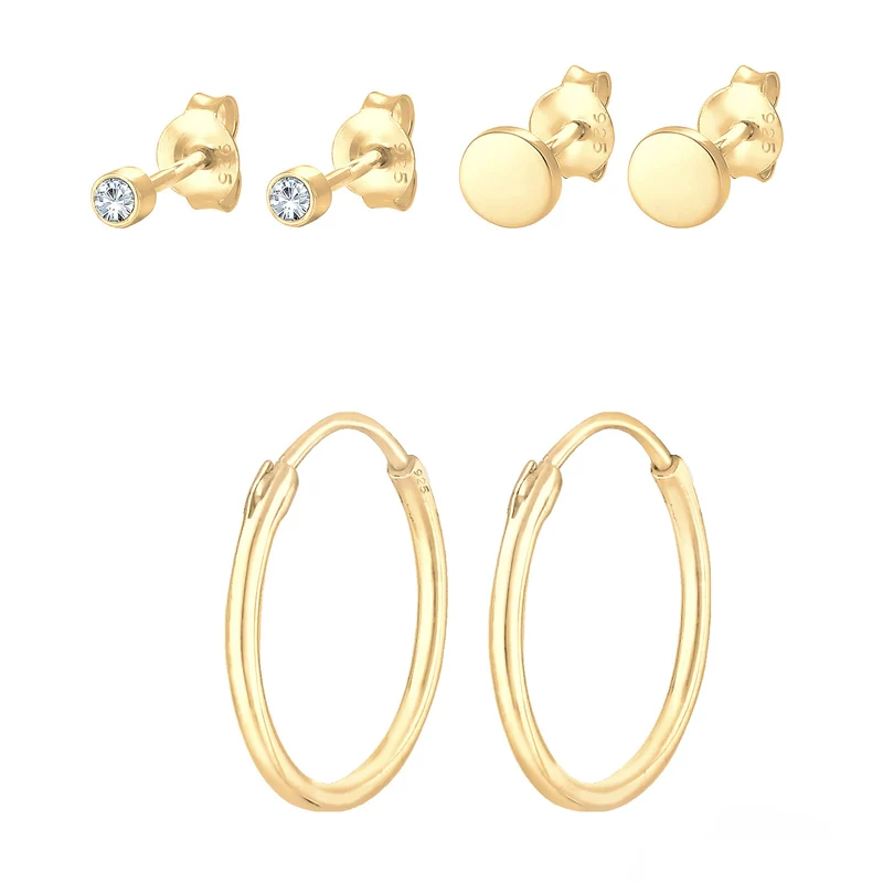 Ohrringset | Mit Kristallen von Swarovski® (Weiß)