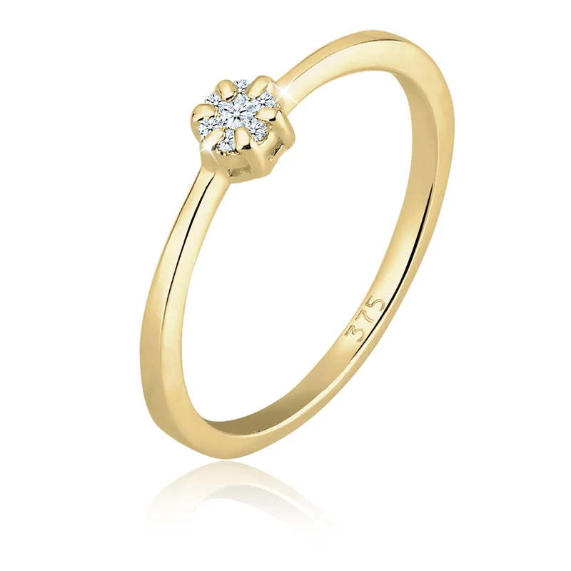 Verlobungsring | Diamant ( Weiß, 0,045 ct )