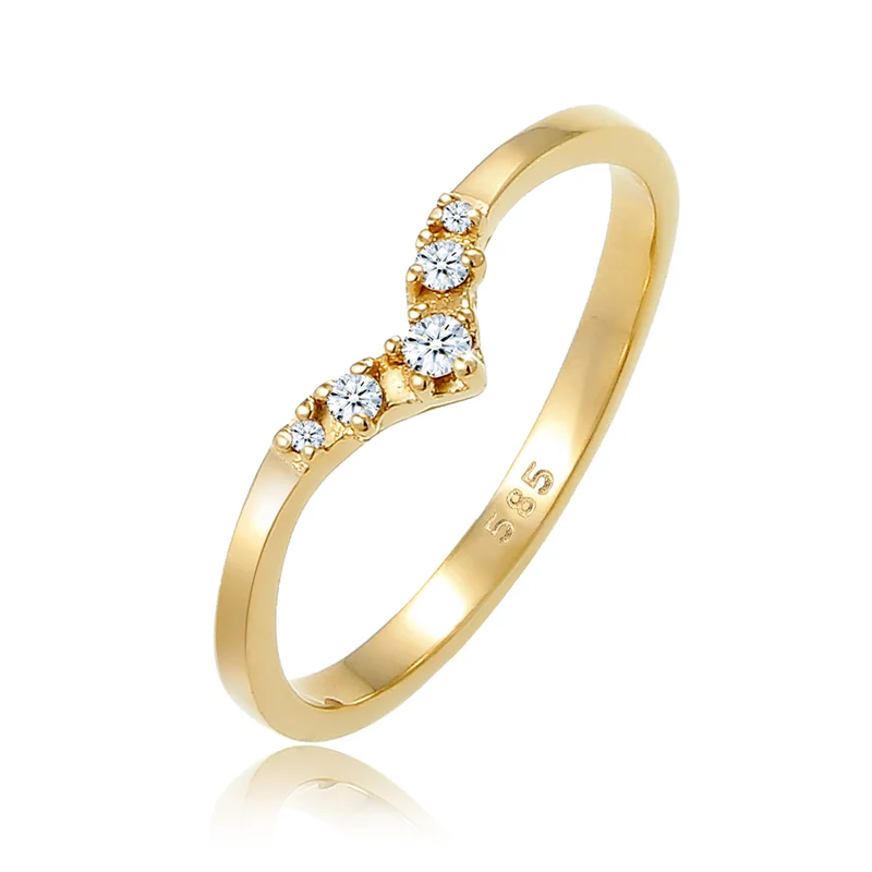 Verlobungsring | Diamant ( Weiß, 0,07 ct )