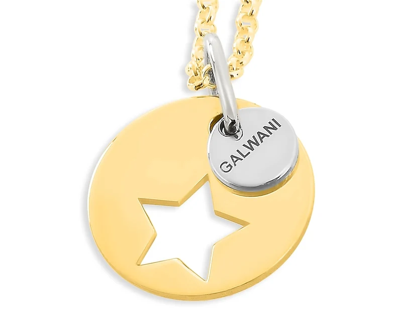 GALWANI LUCKY COIN, DAMENSCHMUCK GOLD, TRENDSCHMUCK, GLÜCK, STERN