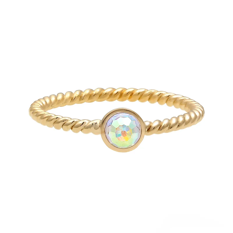 Solitär-Ring | Mit Kristallen von Swarovski® (Weiß)