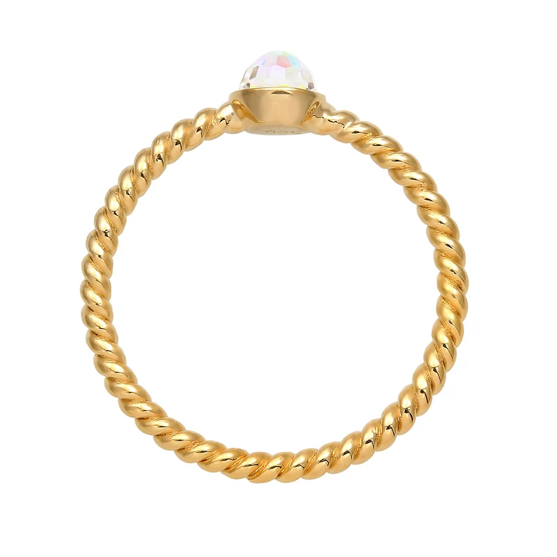 Solitär-Ring | Mit Kristallen von Swarovski® (Weiß)