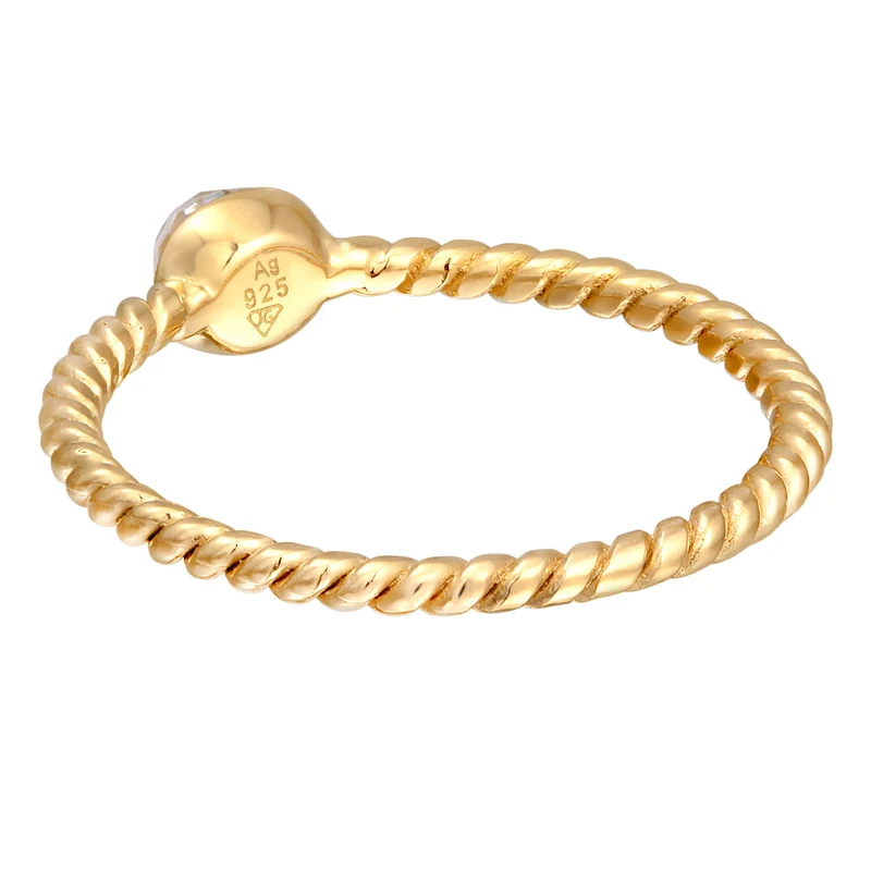 Solitär-Ring | Mit Kristallen von Swarovski® (Weiß)