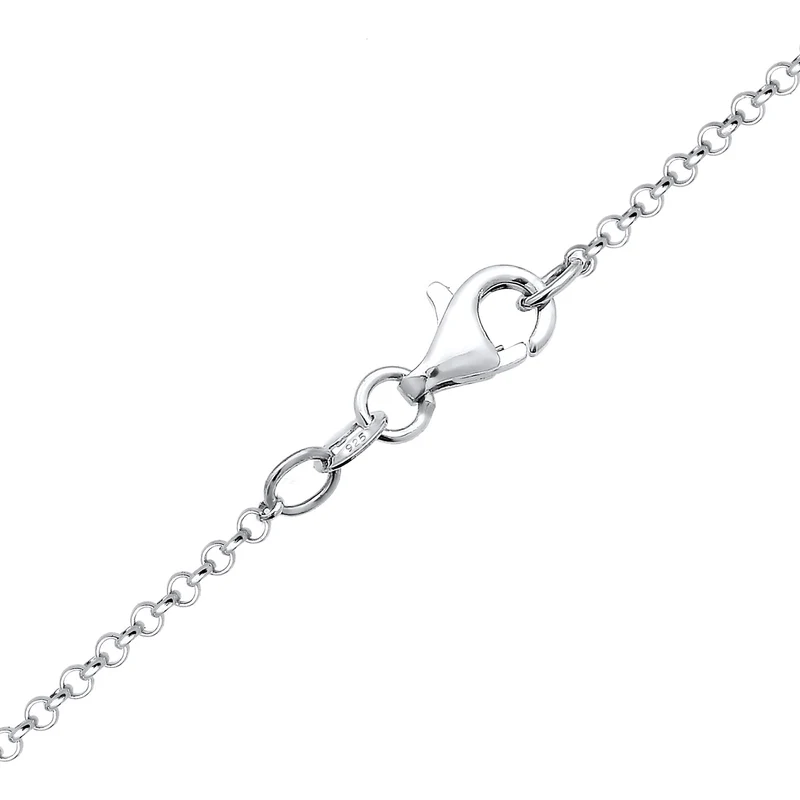 Layer-Halskette Plättchen | Mit Kristallen von Swarovski® (Weiß)