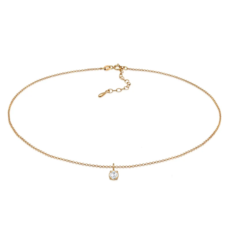 Choker Solitär | Zirkonia (Weiß)
