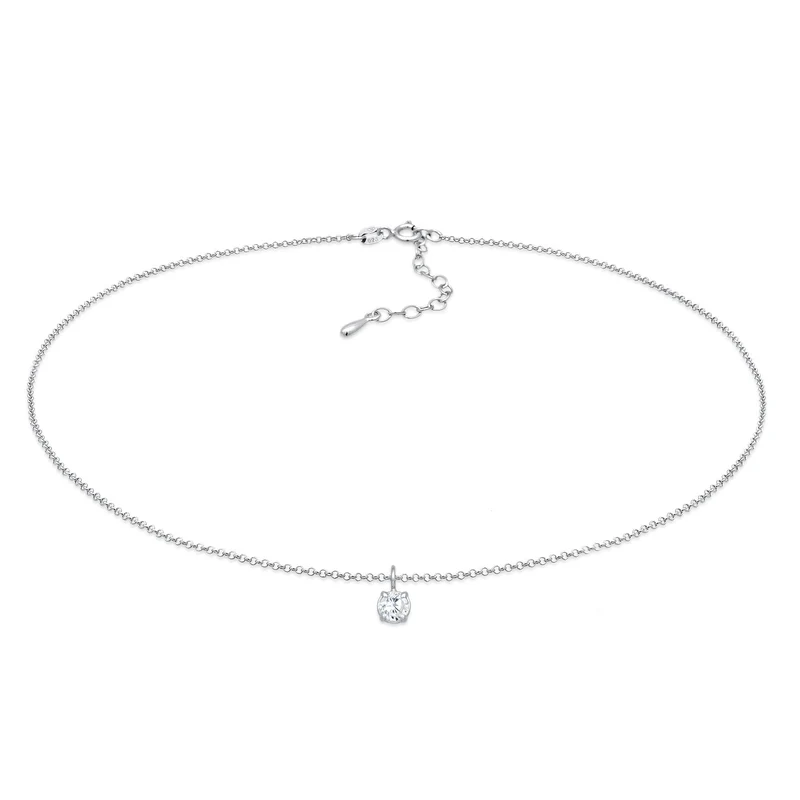 Choker Solitär | Zirkonia (Weiß)